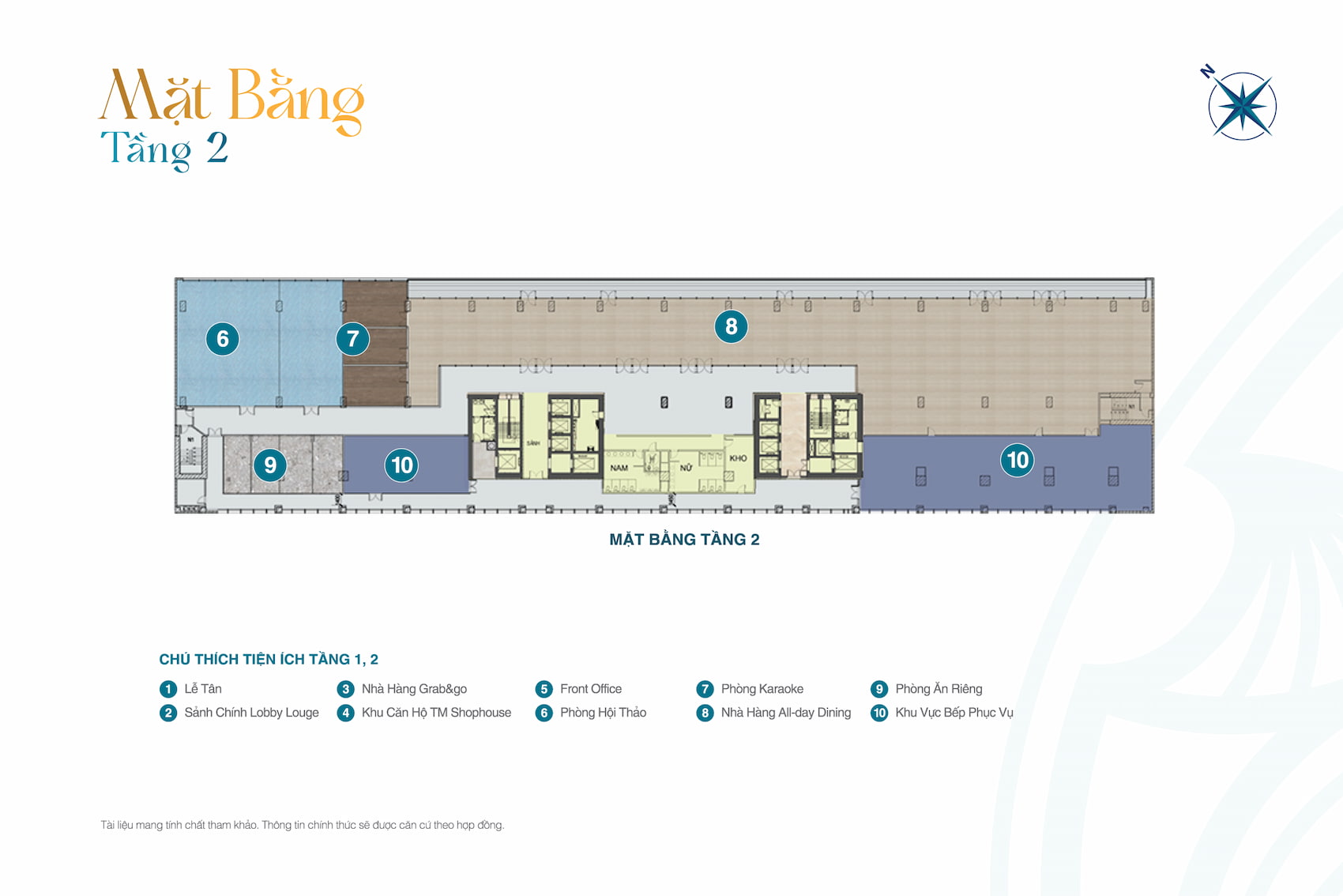 Mặt bằng tầng 2 căn hộ tầng điển hình dự án